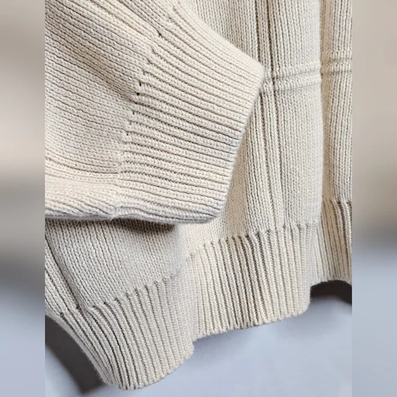 Arrow Cream Color Cotton Knit Sweater - Picture 5 of 6